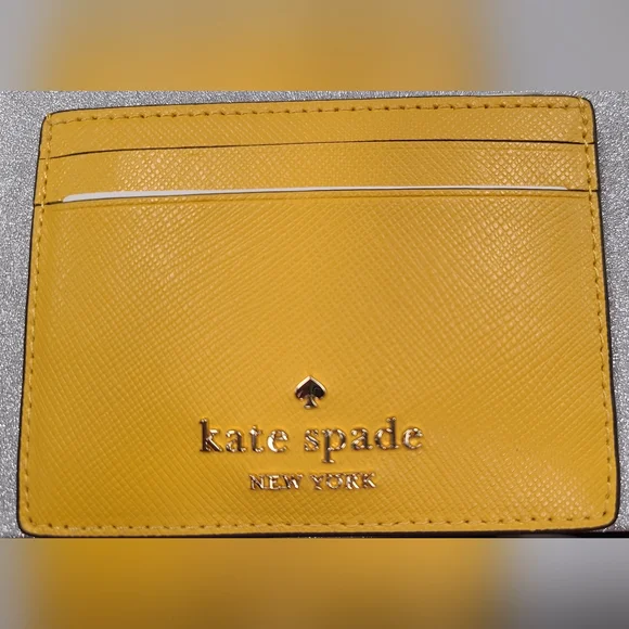 Kate Spade Yellow Card Holder NWT - Picture 1 of 4